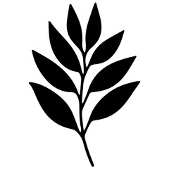 silhouette, nature, leaf, garden, design,