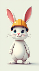 easter bunny wears construction helmet powered advanced generative artificial intelligence