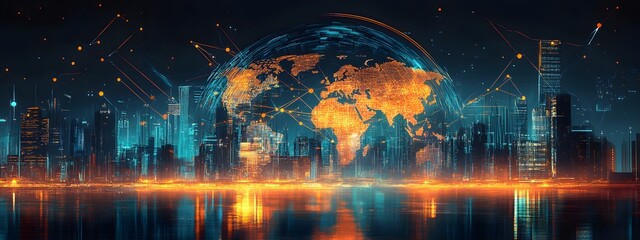 Fototapeta premium World wide web concept, network,
