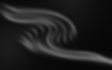 Elegant black satin fabric with a smooth, luxurious texture, featuring soft, flowing waves perfect for sophisticated backgrounds and design elements.