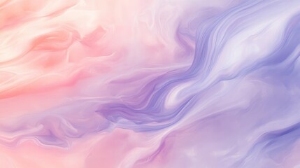 A dreamy abstract background featuring soft pastel swirls in pink and lavender hues.