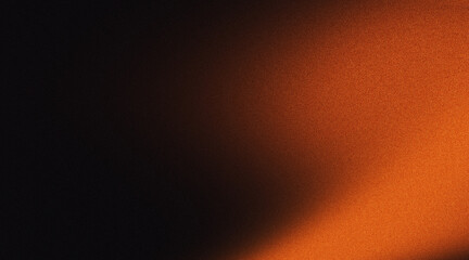 Dark abstract noise texture, orange black grainy background, poster banner black backdrop design