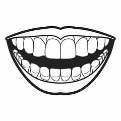 mouth with braces