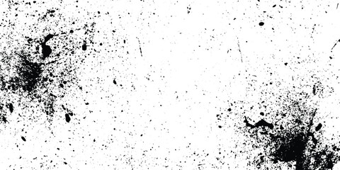 grainy and dusty black particles on white background, grunge texture overlay with various particles and scratches, grunge old scratched concrete wall distressed texture.