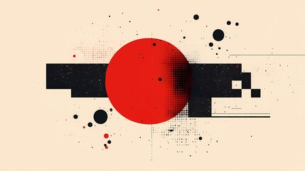 Classic Japan flag design, featuring a bold red sun on a white canvas, universally recognized in sports, politics, and heritage projects, comic book art style