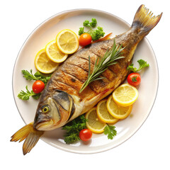 Baked Fish Recipe: Delicious & Easy! isolated on transparent background