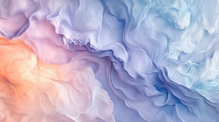 Obraz premium Abstract Fluid Art: Mesmerizing Blend of Pastel Hues in Flowing Patterns