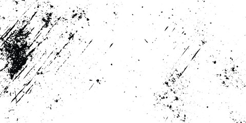 grainy and dusty black particles on white background, grunge texture overlay with various particles and scratches, grunge old scratched concrete wall distressed texture.