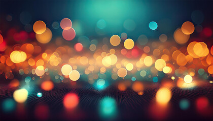 bokeh lights blurred light abstract background 3d illustration