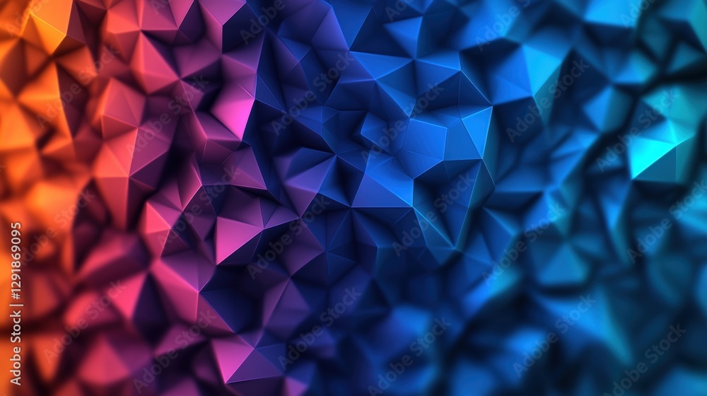 Aufkleber colorful abstract background with geometric triangles and soft blurred effects for modern design pro
