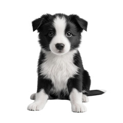 Obraz premium Adorable Border Collie Puppy Posing Sweetly Innocent Eyes Soft Fur
