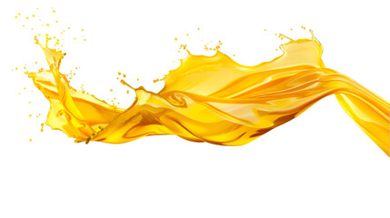 Golden liquid splash vibrant yellow flow dynamic movement