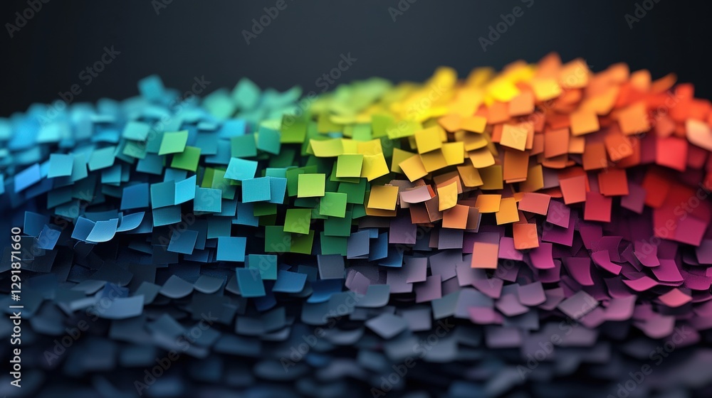 Poster rainbow colored background displaying a vibrant spectrum of colors for photography and design use