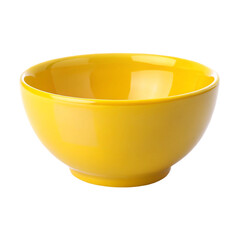 yellow bowl isolated on white