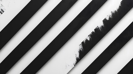 Obraz premium Lines, Black Diagonal Bars on White Background, Abstract Image, Texture, Pattern Background, Wallpaper, Cover and Screen of Smartphone, PC, Laptop, 9:16 and 16:9 Format