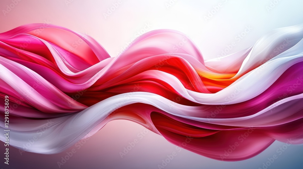 Aufkleber abstract background with flowing colorful lines and shapes creating a vibrant visual display