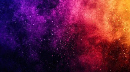 Fototapeta premium Vibrant Cosmic Dust Cloud in Purple, Red, and Orange Hues