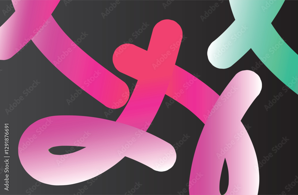 Aufkleber abstract colors background with dynamic shapes gradient lines. vector 3d curve wavy rainbow graphic 