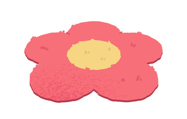 Pink Flower Illustration. Vector illustration