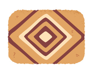 Geometric Pattern Rug. Vector illustration