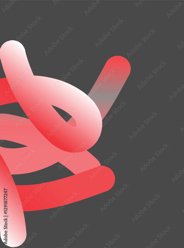 Poster abstract colors background with dynamic shapes gradient lines. vector 3d curve wavy rainbow graphic 