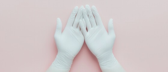 Hand hygiene demonstration medical setting clean environment close-up view health awareness