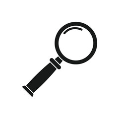 Vector illustration of magnifying glass icon