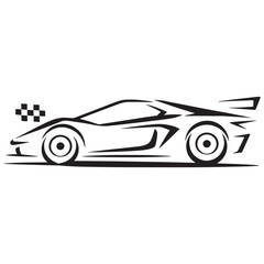 Naklejka premium Car Logo Design Vector, Simple Unique Car Logo Design