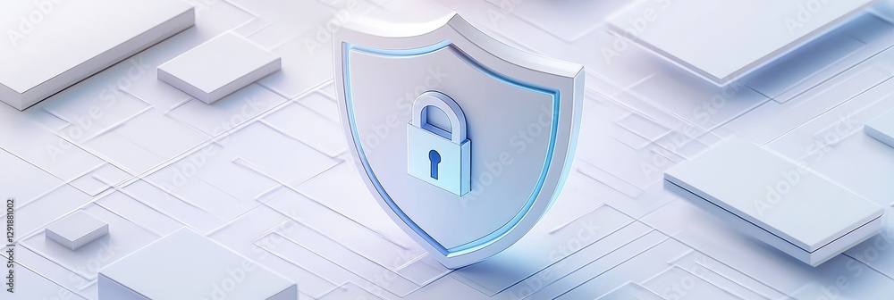 Poster graphic layout for promoting digital security and privacy solutions effectively
