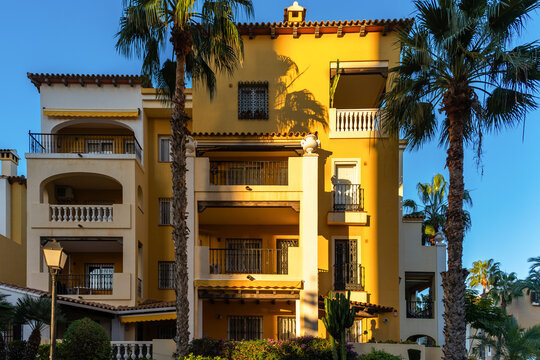 Fototapeta street in the city of torrevieja spain