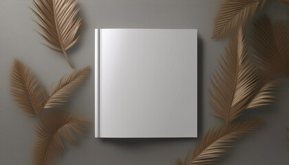 blank cover 3d magazine mock template