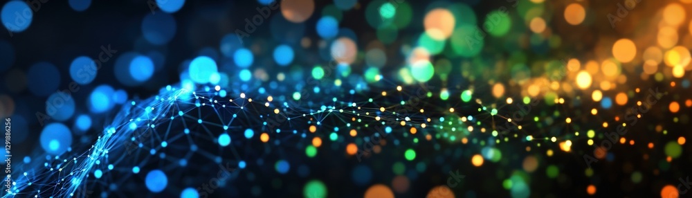 Poster abstract background with glowing lights and patterns creating a modern and vibrant visual effect