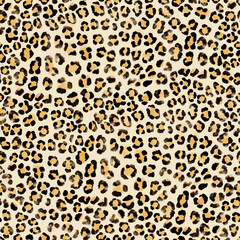 Leopard print fabric pattern showcasing a vibrant design ideal for fashion and home decor projects