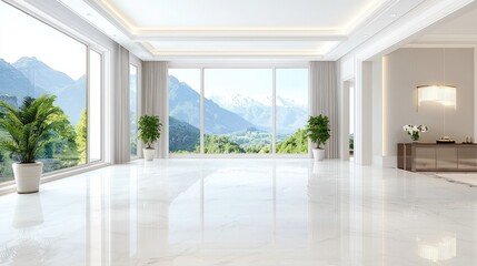 Mountain view luxury apartment interior design