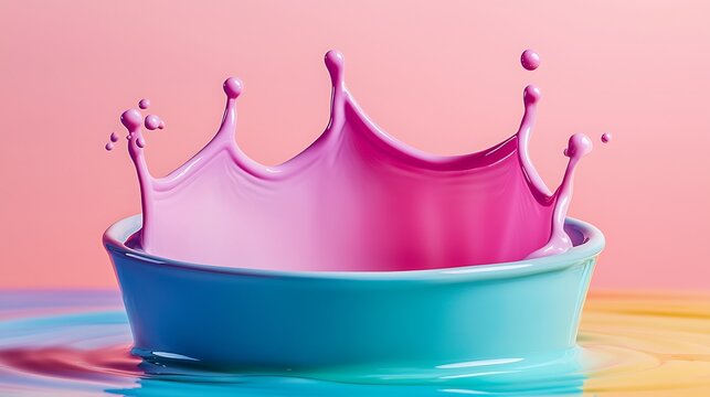 Promotion lettering in a sleek, stylish font with a vivid splash effect in dynamic, energetic colors, conveying excitement and movement