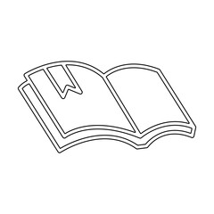 Reading icon in line style