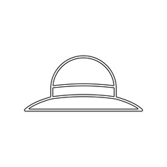 Gardening hat icon in line style