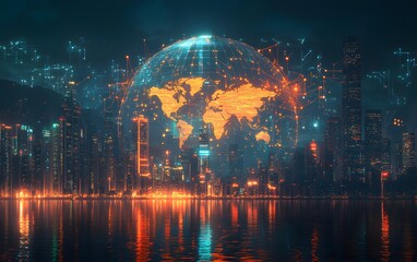 Fototapeta premium World wide web concept, network,