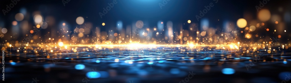 Poster abstract background with glowing lights reflections and textures in vibrant colors for design projec