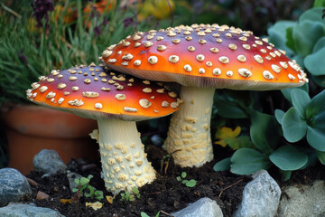 Fototapeta premium Tasty and Nutritious Mushrooms Ready for Your Plate