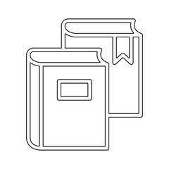 Books icon in line style