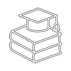 Books icon in line style