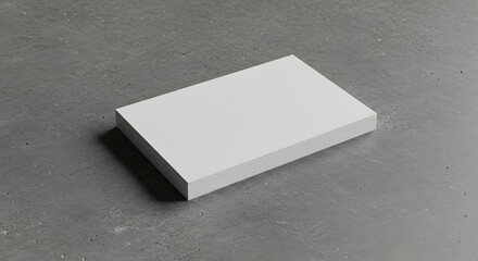 Simple blank business card grey concrete background stark composition industrial chic style