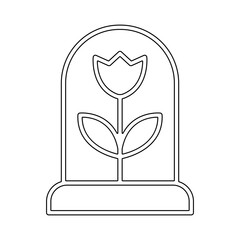 Terrarium icon in line style
