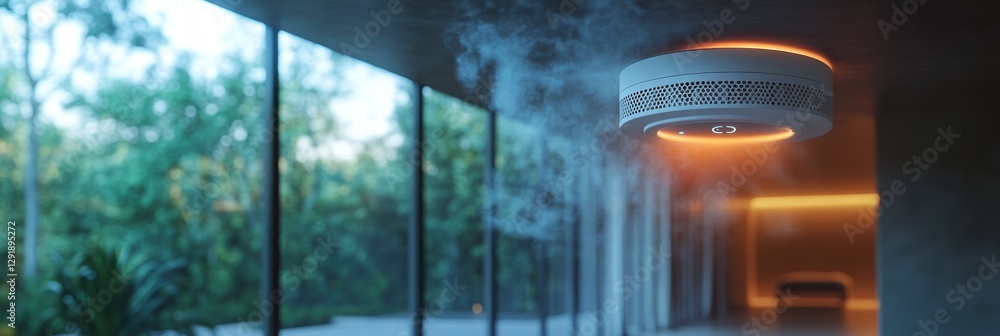 Poster integrated smoke detectors and sensors enhance security in modern architecture