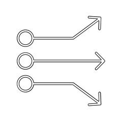 distribution icon in line style