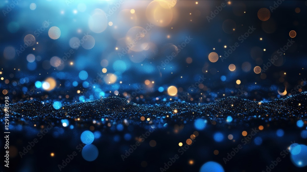Aufkleber abstract blur of light creating a dynamic pattern with vivid colors and shapes in a photographic com