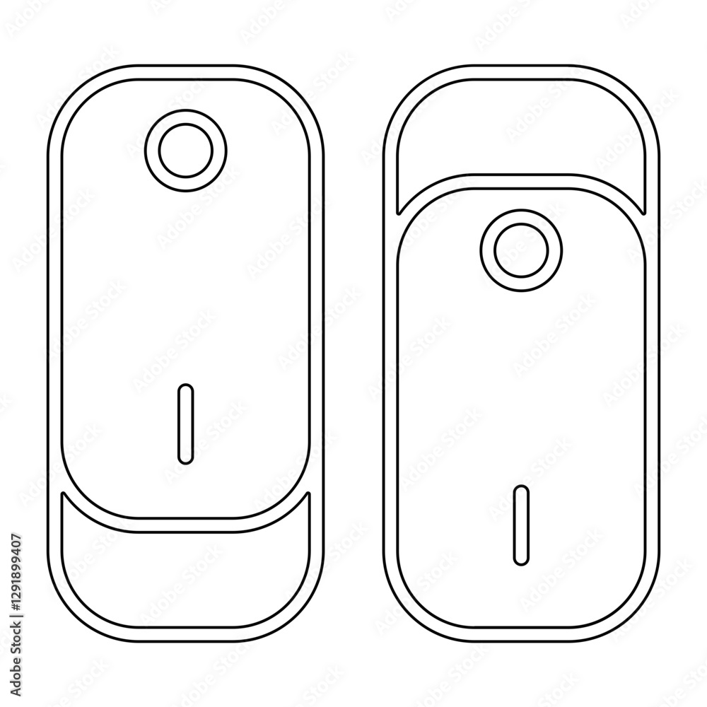 Poster switch icon in line style