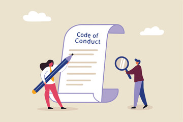 Big exclamation mark for important information, answer or resolve problem, solution or risk warning, attention or punctuation concept, business people thinking on big problem exclamation point.