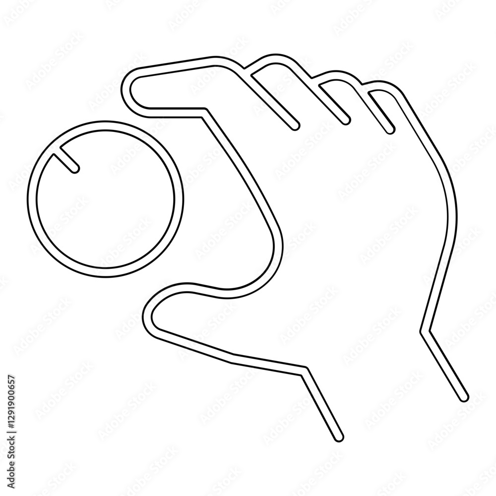 Poster switch icon in line style